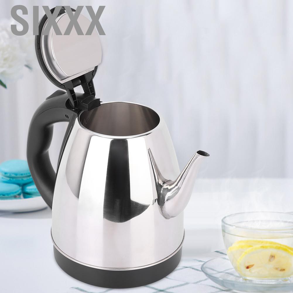 Sixxx 1.5L Household Stainless Steel Electric Kettle Water Boiler Heating Pot AU Plug 220V