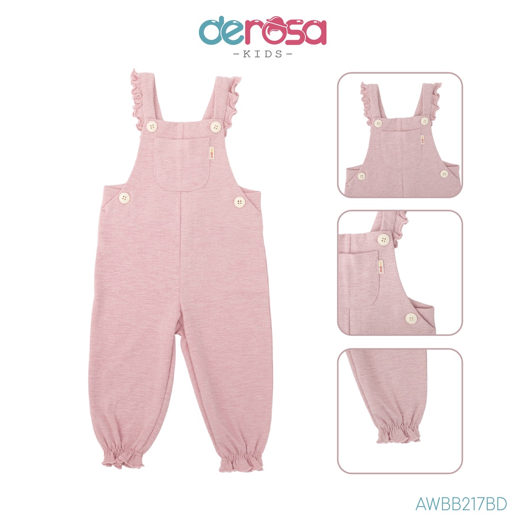 Bộ Body Yếm Bé Gái (1 - 3 tuổi) DEROSA KIDS AWKD217BD