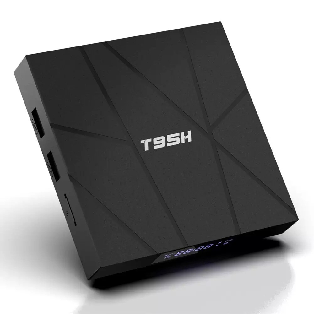 Android tivi box T95H 4GB RAM 32GB ROM android 10 điều khiển giọng nói voice có cài các ứng dụng miễn phí