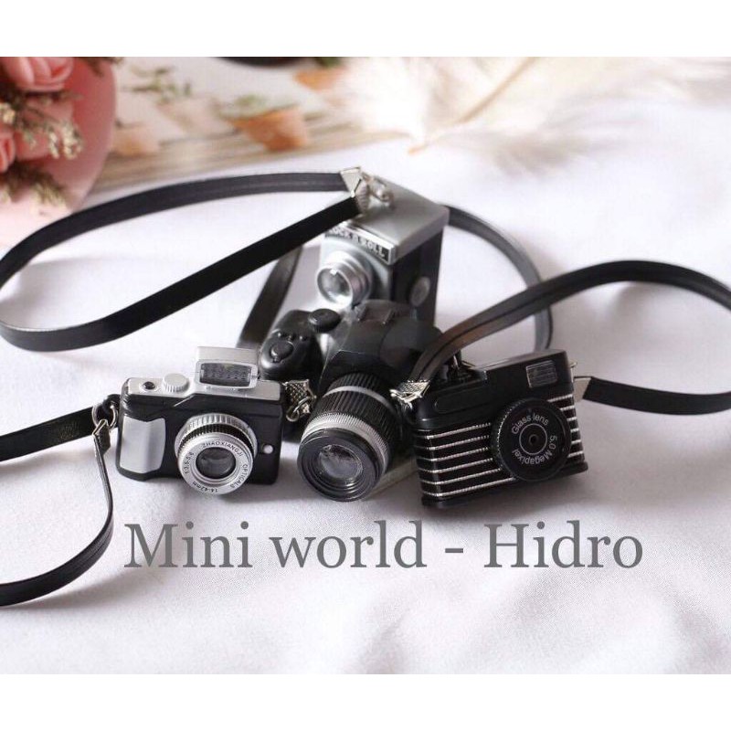 Máy ảnh chụp hình mini có đèn và nhạc cho búp bê. Đồ chơi máy ảnh