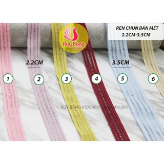 Băng đô ren chun BD00021/dây thun/chun co giãn dùng làm kẹp tóc, băng đô, bờm, phụ kiện may mặc