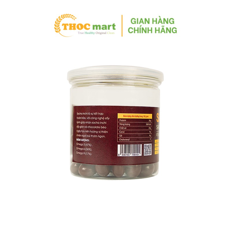 [ THOCmart.vn ] Hạt SACHI phủ Socola và Matcha King Of Nuts hạt dưỡng chất cho cuộc sống khỏe mạnh hộp nhựa 170g