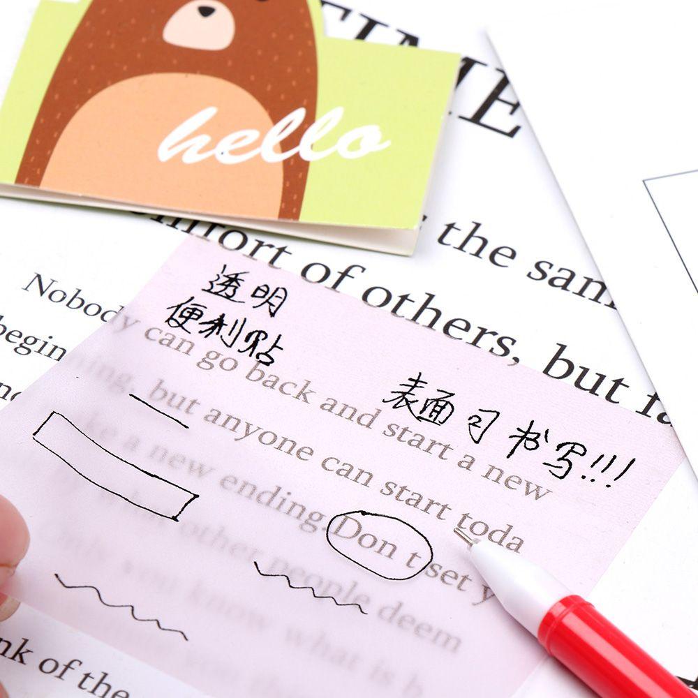 CHOOKEY Tập Giấy Ghi Chú Trong Suốt Sáng Tạo