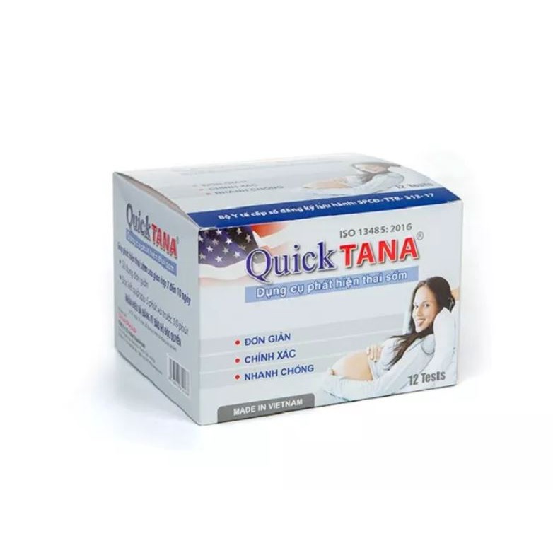 Que Thử Thai Sớm Quicktana TANAPHAR 5mm Chính Xác Test Nhanh 2 Vạch Sớm Hiệu Quả