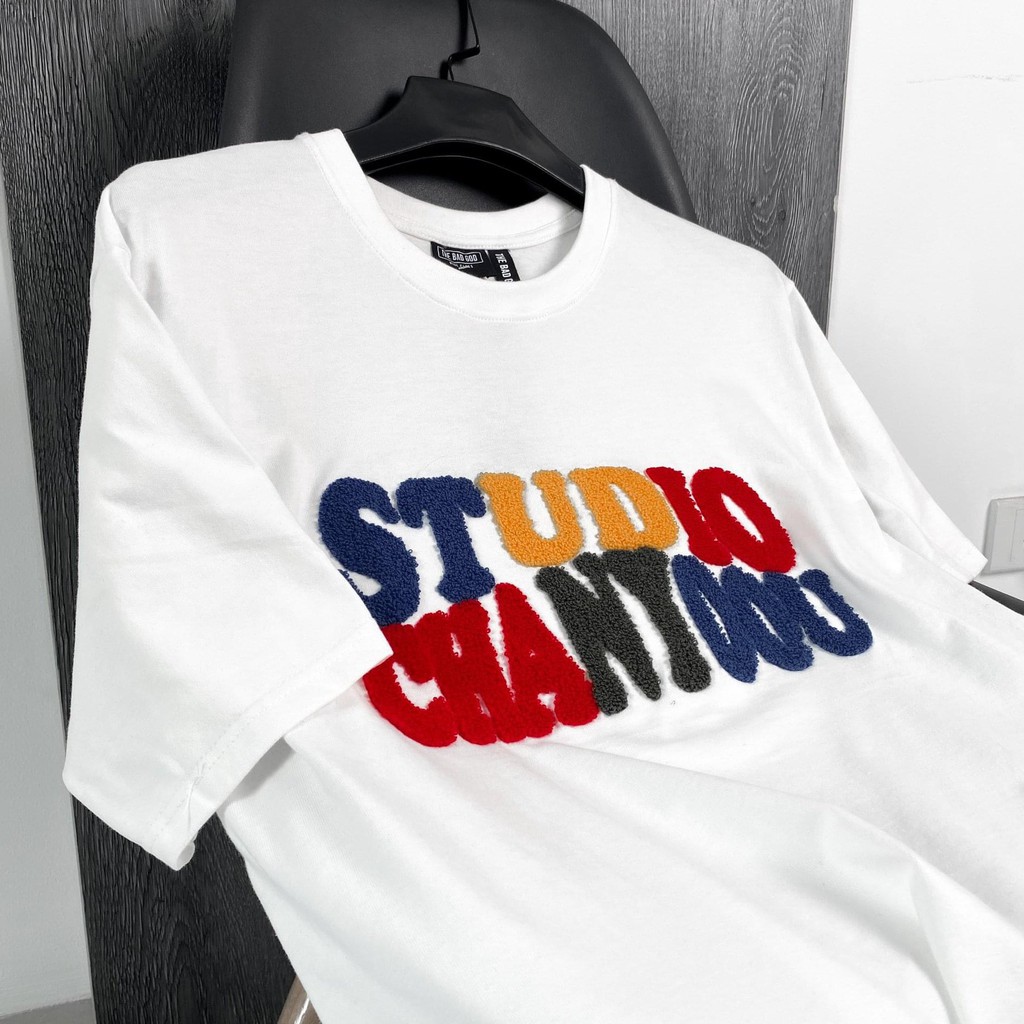 Áo thun tay lỡ Studio thêu nổi , áo phông cotton cao cấp, T shirt nam nữ unisex, MSW Town | BigBuy360 - bigbuy360.vn