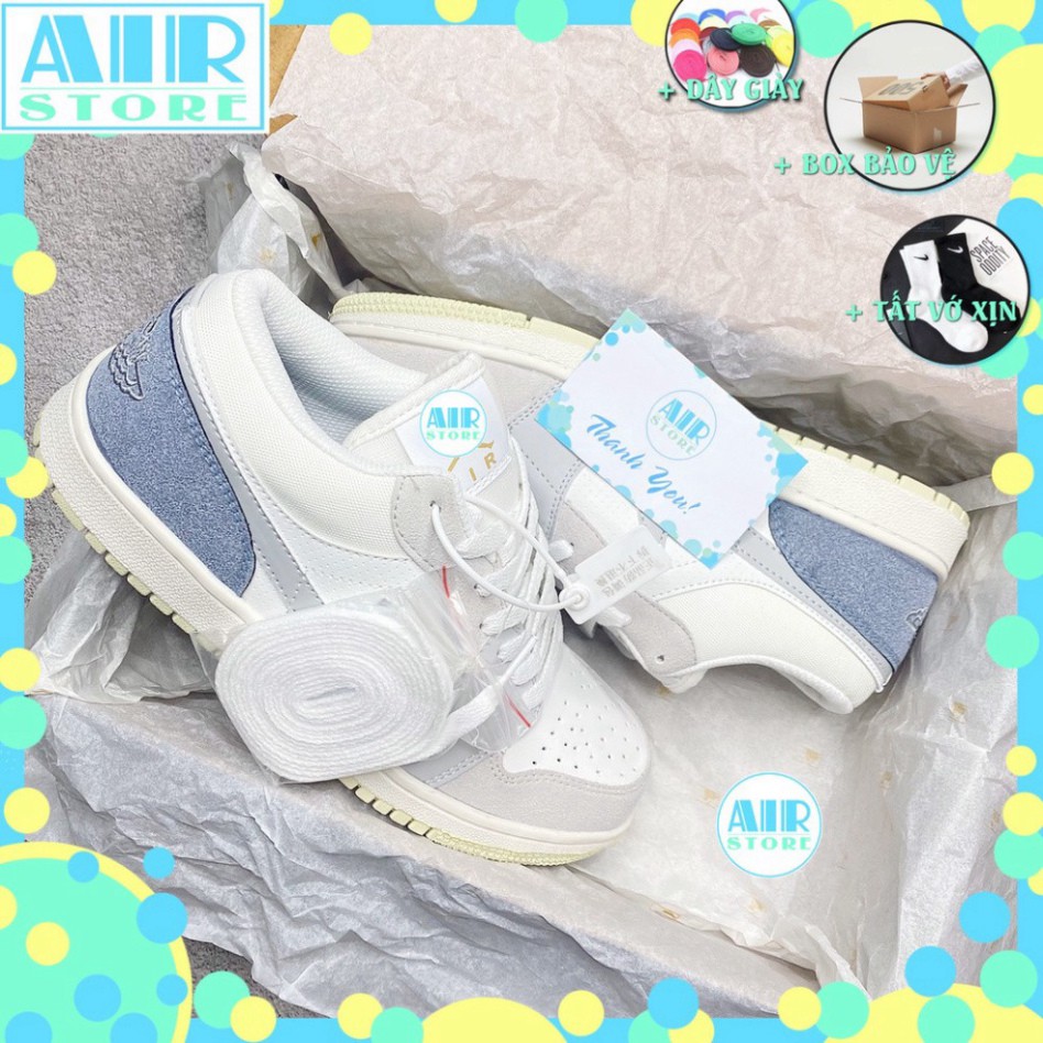 Giày Jordan Cổ Thấp Sneaker, Giày Jordan 1 Low Paris Xanh Xám Thời Trang Nam Nữ Full Box Bill | BigBuy360 - bigbuy360.vn