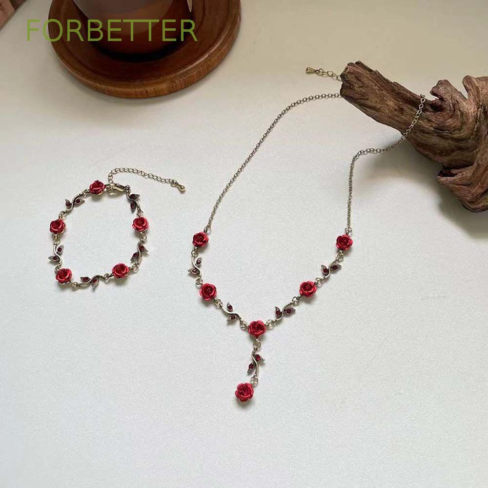 Vòng Cổ Choker Họa Tiết Hoa Hồng Phong Cách Hàn Quốc Thời Trang Cho Nữ