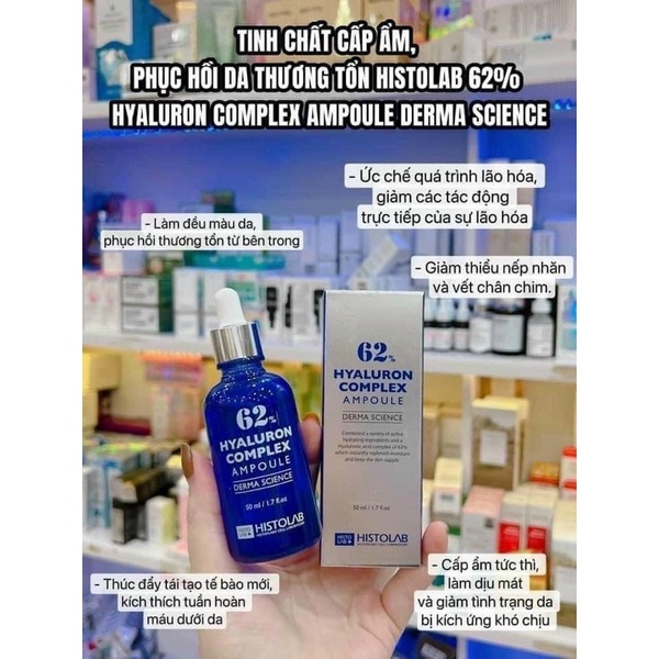 HA 62% HISTOLAB SERUM CẤP ẨM HA HISTOLAB 62% HYALURON COMPLEX AMPOULE