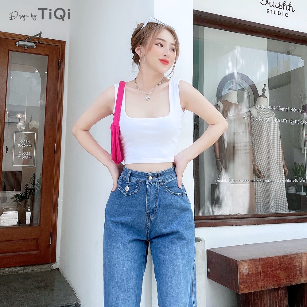 Quần ống rộng nữ cao cấp TiQi Jeans B2-208