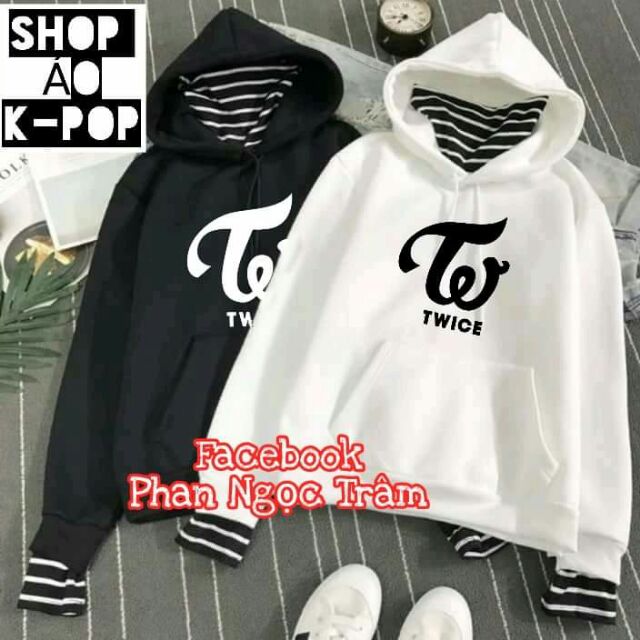 Áo hoodie TWICE in theo yêu cầu