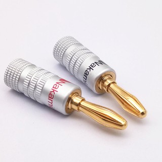 Cặp Jack bắp chuối 4mm Nakamichi (Đỏ + Đen)