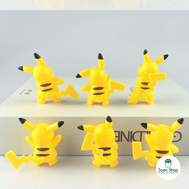 |FREESHIP| Phụ kiện PIKACHU - Phụ kiện trang trí cây xanh để bàn làm việc, mô hình trang trí cho bể cá, tiểu cảnh soen