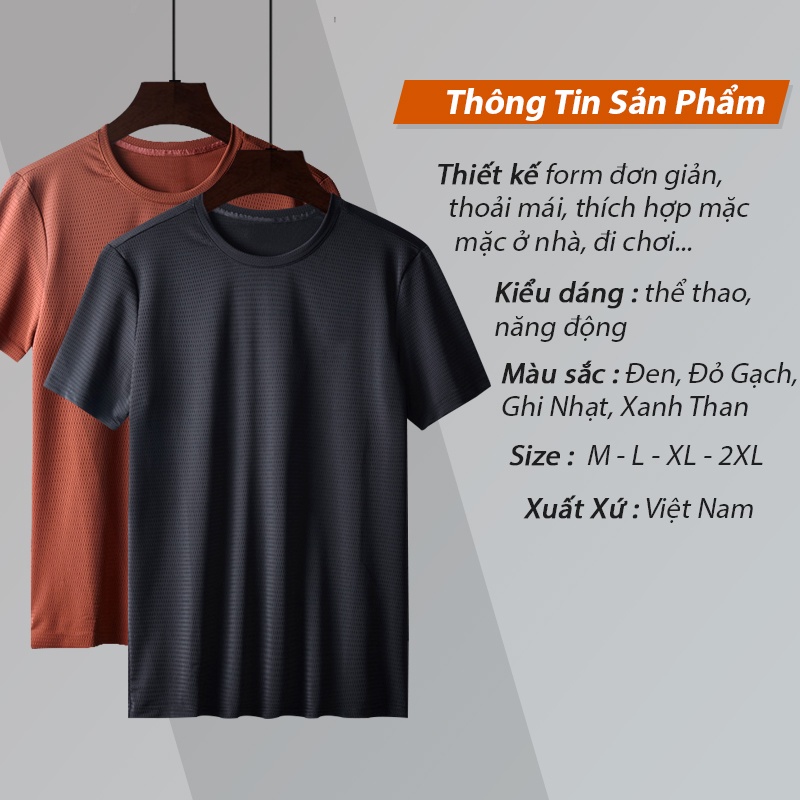 Áo thun nam FUNS mã MK E Áo tập gym nam co giãn trơn tay lỡ đẹp thoáng mát cho mùa hè