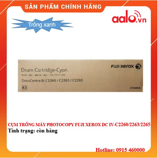 CỤM TRỐNG MÁY PHOTOCOPY FUJI XEROX DC IV - C2260/2263/2265 ( TRỐNG XANH ) - AALO.VN