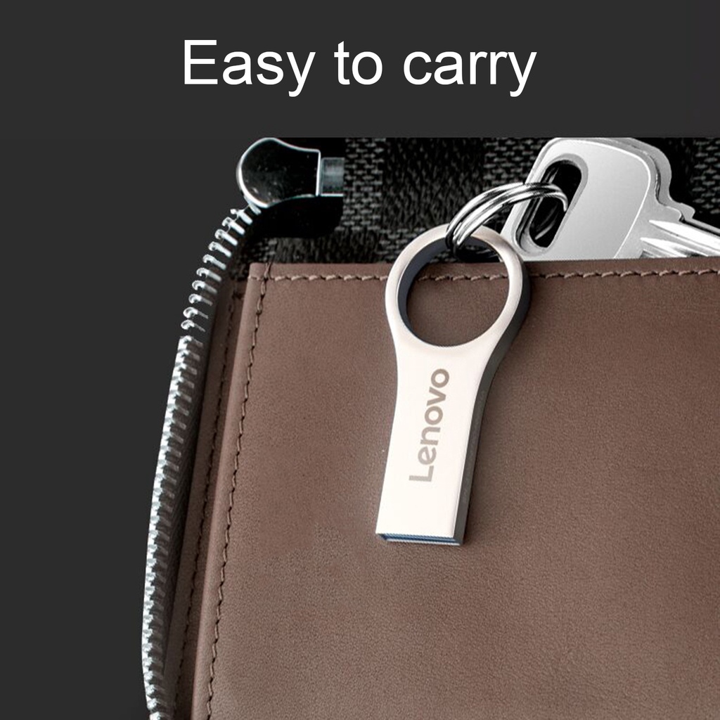 Thẻ USB LENOVO R100 dung lượng cao chống thấm nước màu bạc cho máy tính loại 4GB/ 8GB/ 16GB/ 32GB/ 64GB/ 128GB