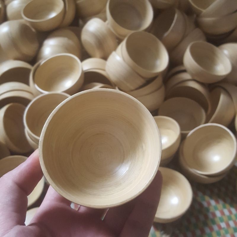BÁT ĐỰNG GIA VỊ, BÁT NƯỚC CHẤM HÀNG XUẤT KHẨU 100% TỪ TRE