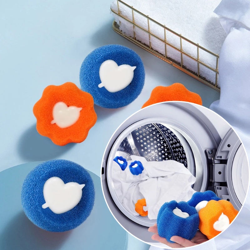 Set 3 Quả Bóng Lọc Xơ Vải Chống Gió Tiện Dụng Cho Máy Giặt