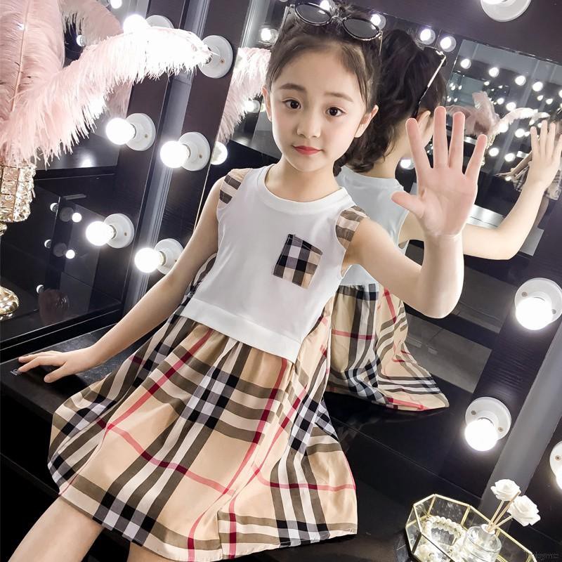 Đầm xòe không tay thiết kế dễ thương cho bé gái