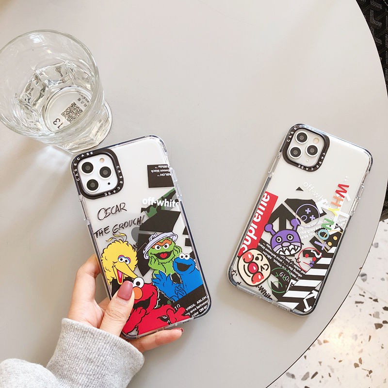 Ốp Lưng Iphone SESAME STREET Chất PM Cao Cấp Chống Trơn Trượt 6/6s/7plus/8/8plus/x/xs/xs max/11/11 promax DT02 Dino Case