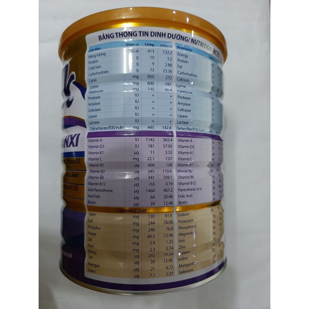 Sữa Totimilk Hi-canxi 900g