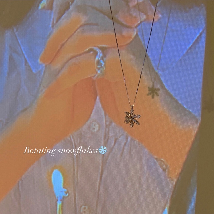 Vòng cổ mặt hình bông tuyết thời trang cho nữ