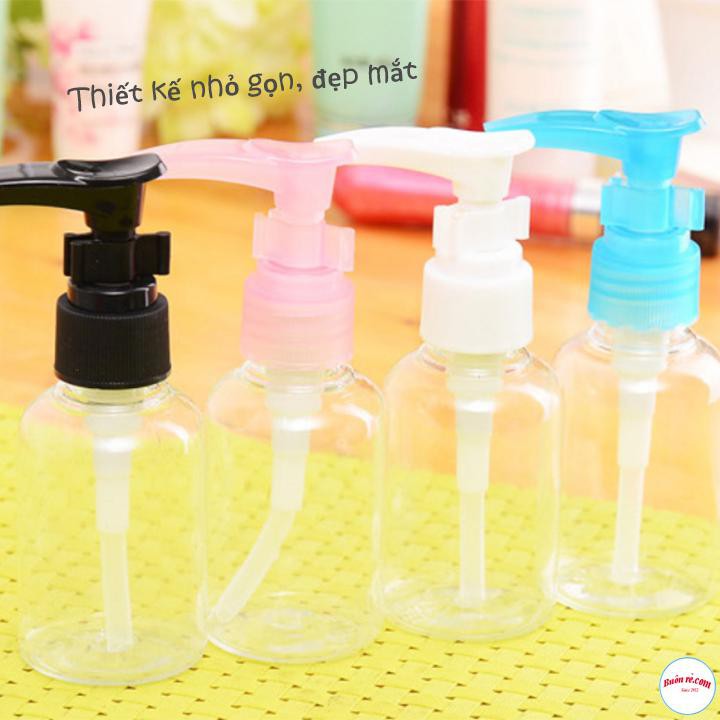 Lọ Chiết Mỹ Phẩm Dạng Vòi 50ml Trong Suốt Bằng Nhựa Cao Cấp 00051