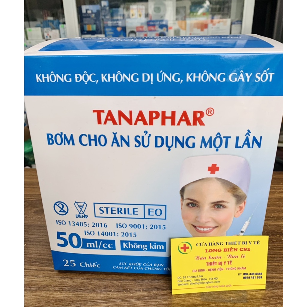 Bơm tiêm y tế chính hãng Tanaphar đủ loại 1ml 3ml 5ml 10ml 20ml 50ml Tanaphar, VIHANKOK 1 Chiếc