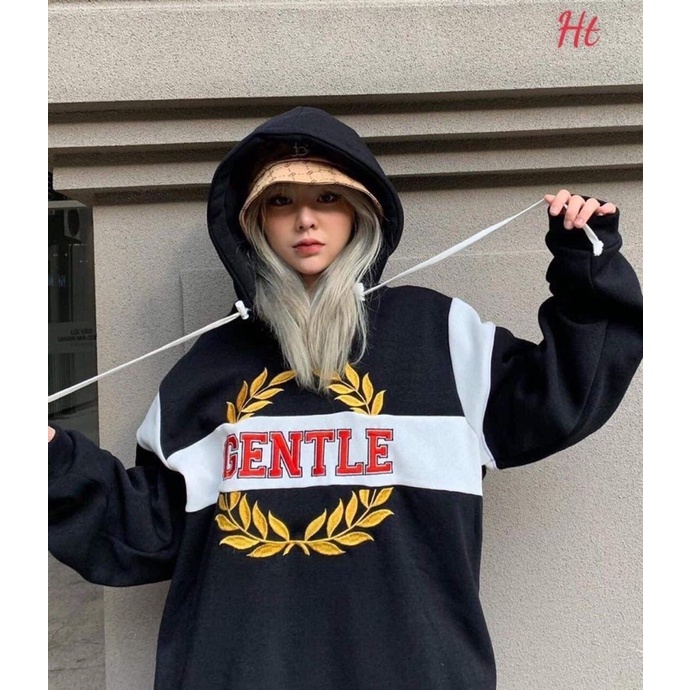 Áo hoodie phối GENt chữ đỏ HT12