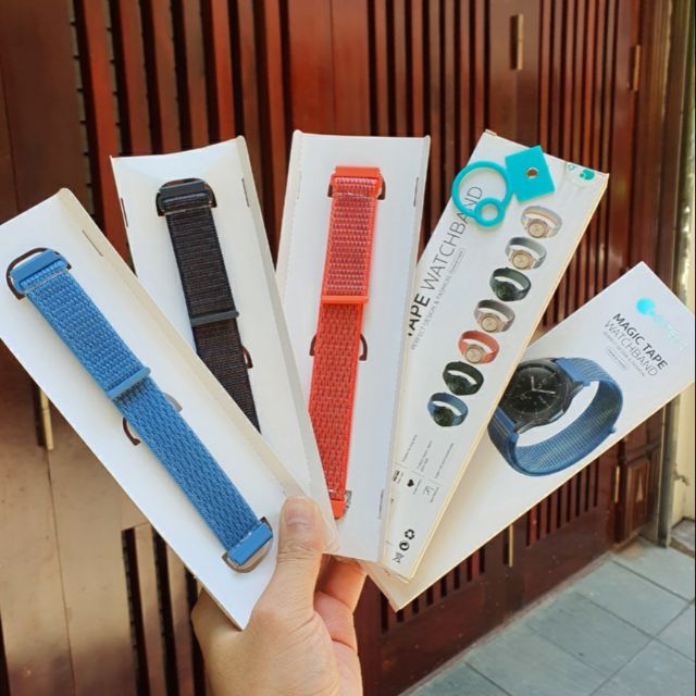 Dây vải dù cho đồng hồ thông minh dầu 20mm và 22mm -  Magic Tape WatchBand COTEETCI