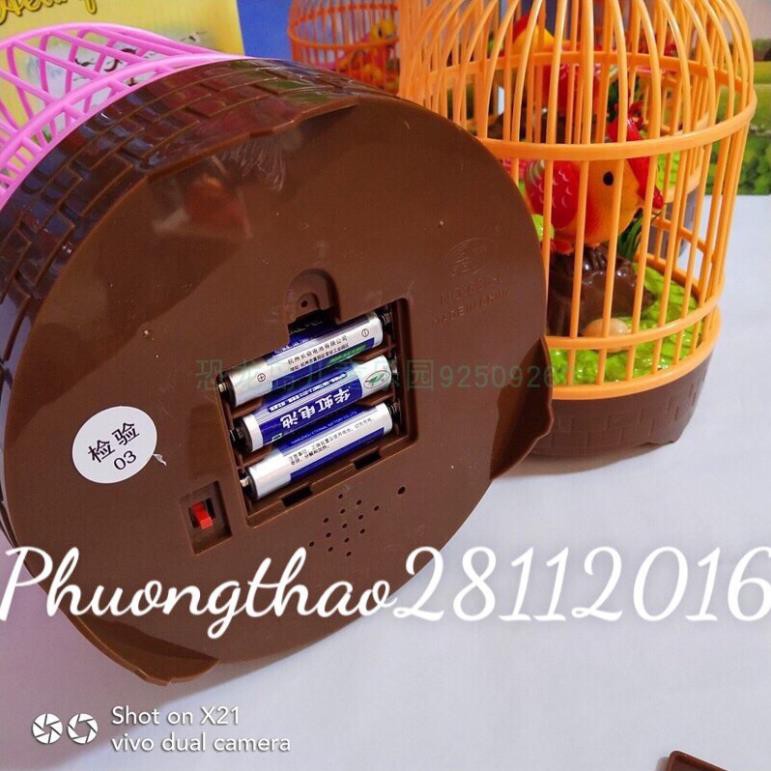 Đồ chơi lồng chim phát nhạc- đồ chơi lắp pin hàng đẹp- lồng chim cho bé