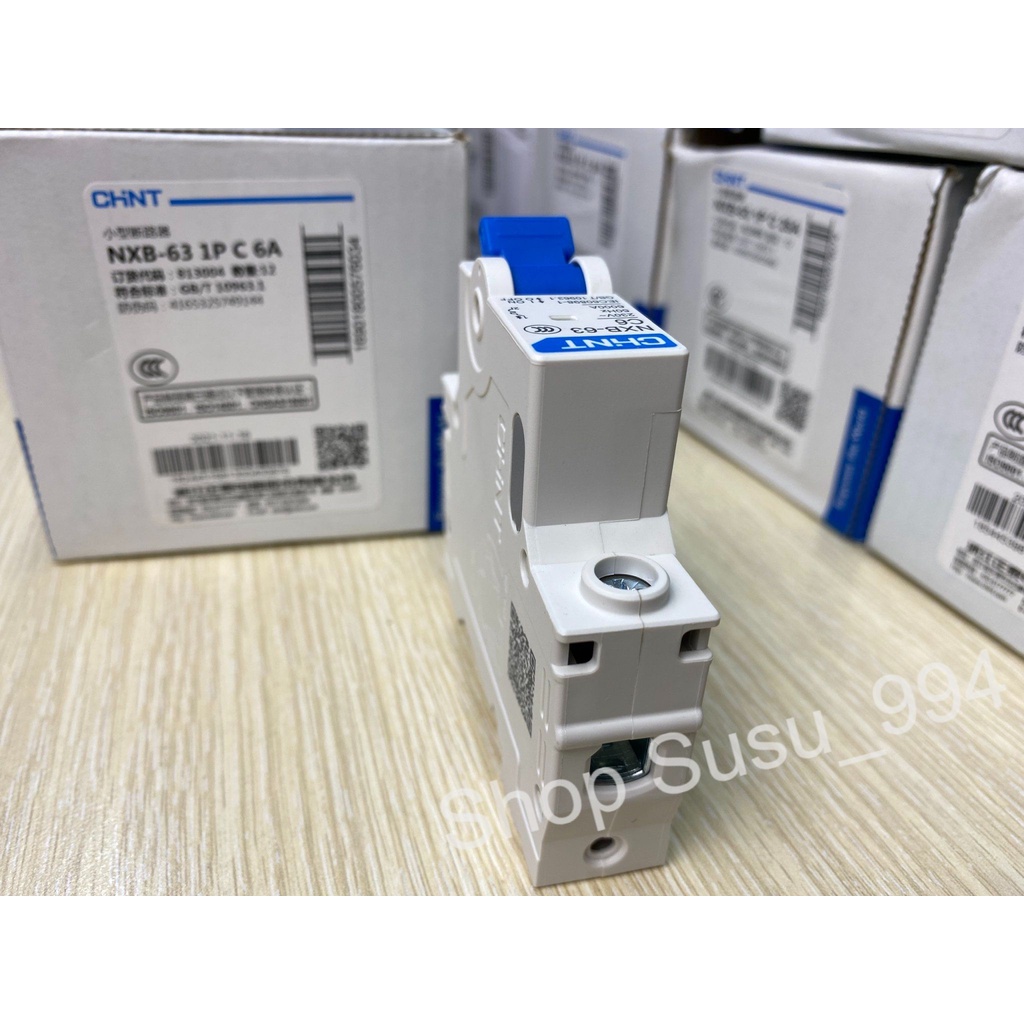 Aptomat Chint NXB-63 1P 6A Dòng Cắt 6kA
