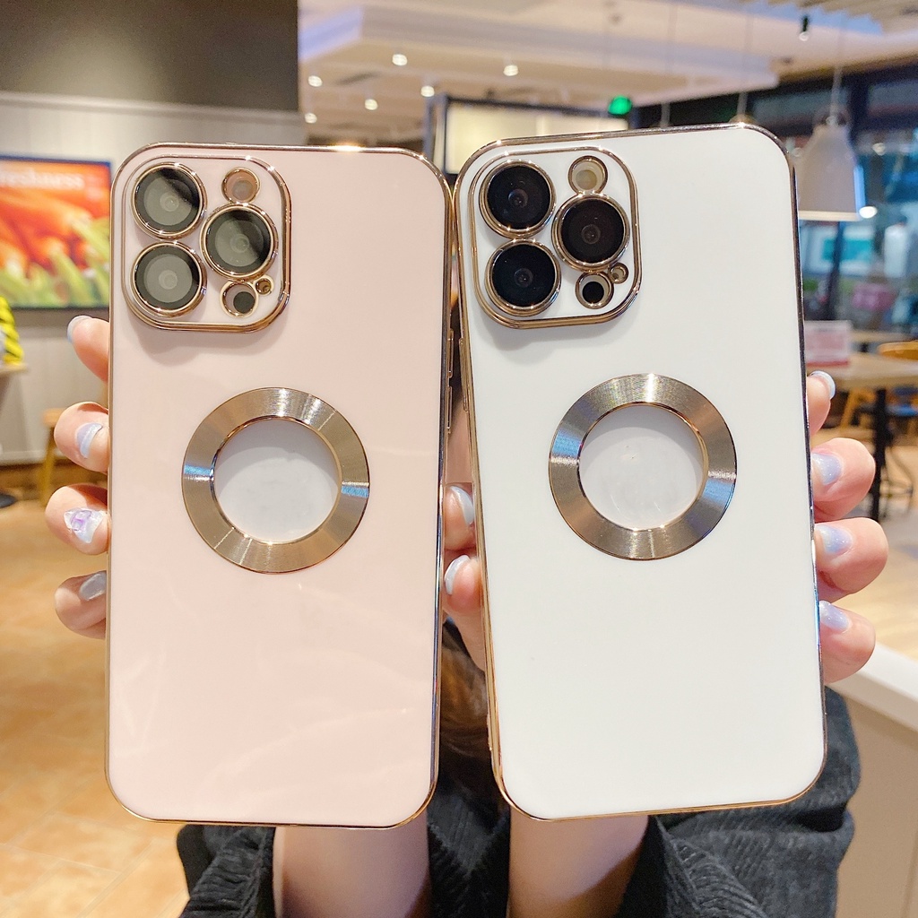 Ốp Điện Thoại Mềm Mạ Viền Chống Sốc Bảo Vệ Camera Cho iphone 13 12 Pro Max