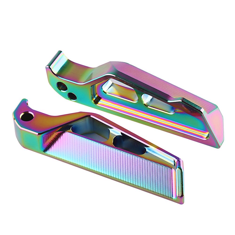 Motorcycle Universal Modified Rear Pedal Aluminum Alloy Color Titanium Rear Pedal Yamaha Tmax 530 Pedal