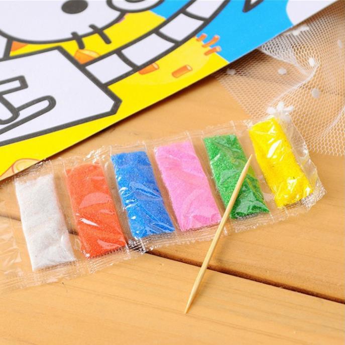 Tranh cát loại to A4 hàng đẹp cho bé tập tô (21cm x 28cm)
