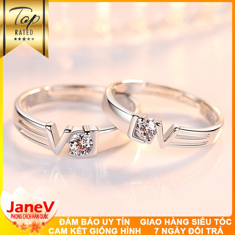 Nhẫn Cặp Nam, Nữ Phong Cách Hàn Quốc NC144