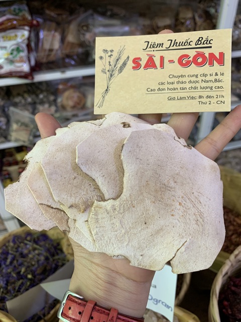 Nấm Phục Linh Trắng Thái Lát 100g