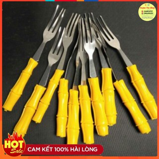 Set 10 cái dĩa trúc tiện lợi