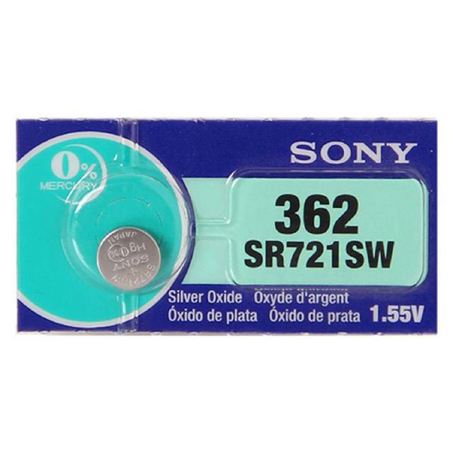 Pin Đồng Hồ Sony 362 SR721SW 1.55v (giá 1 viên)