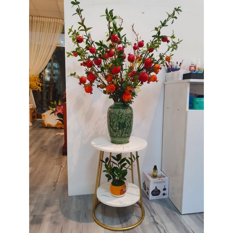 [Mua 699k Tặng gối] Bàn trà kệ tab mặt đá RIBO HOUSE khung kim loại sơn tĩnh điện nội thất phòng khách phòng ngủ RIBO50 | BigBuy360 - bigbuy360.vn