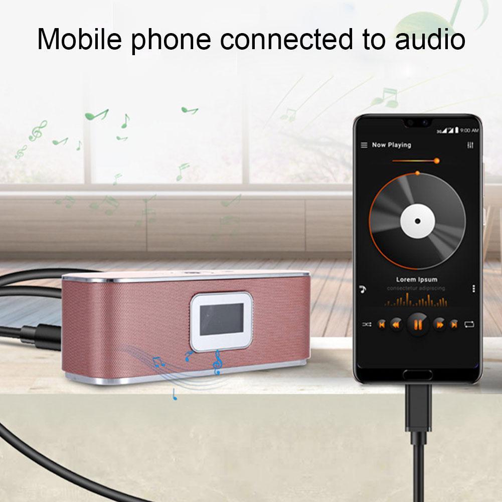 Dây Cáp Chuyển Đổi Type C USB C Sang Giắc Cắm Âm Thanh 3.5mm Cho Xe Hơi Huawei G8M2