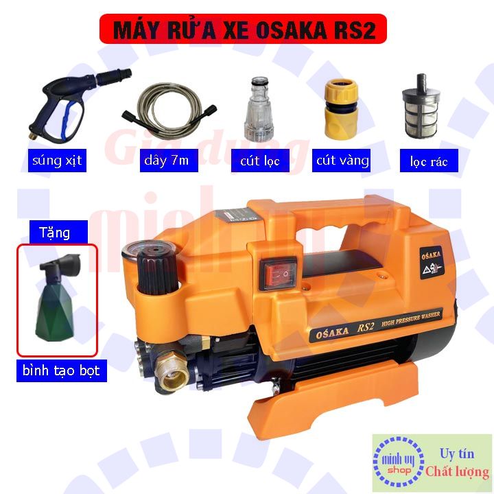 Máy rửa xe chỉnh áp Osaka RS2(Zukui)-2400w lõi đồng