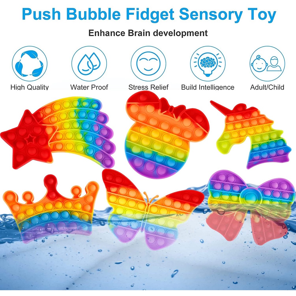 Đồ chơi bóp bong bóng giải tỏa căng thẳng nhiều kiểu dáng đáng yêu