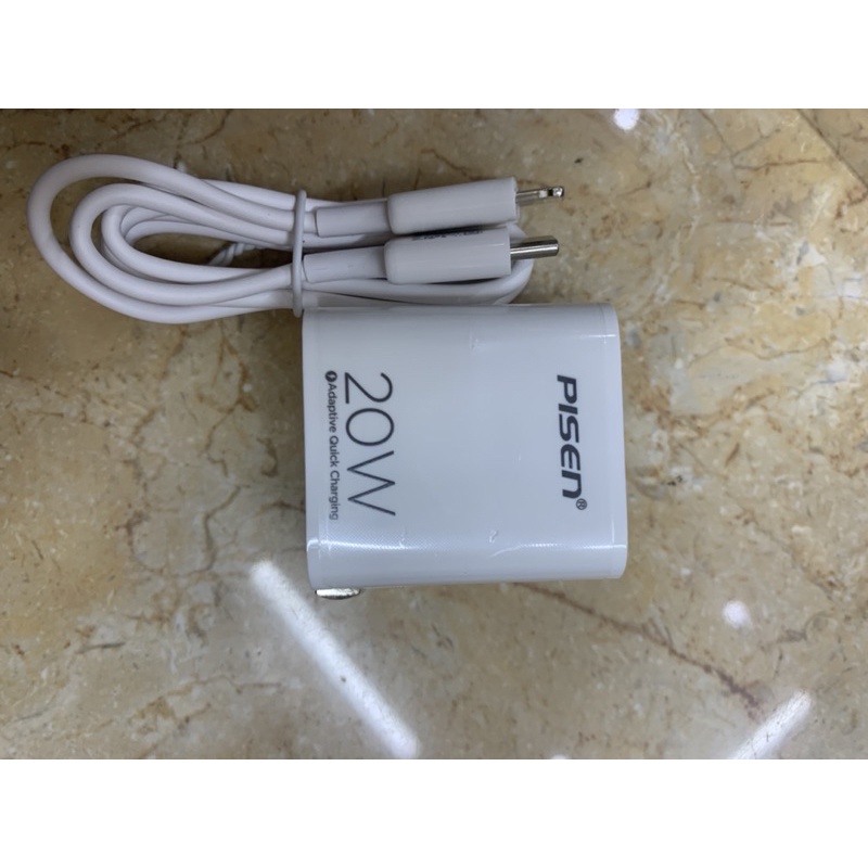 CỦ SẠC VÀ DÂY TYPE C VÀ NIGHTN HÃNG P.I.S.E.N SỊN