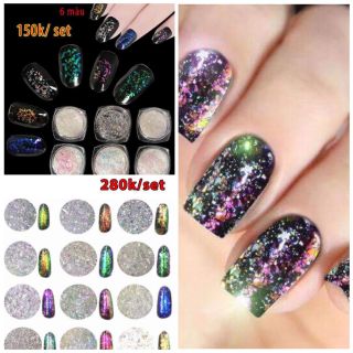 Set nhũ khổng tước 12 màu