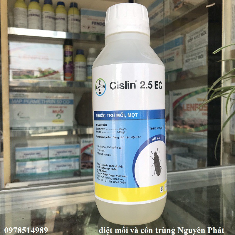 Thuốc diệt mối, diệt mọt Cislin 2.5EC - sản phẩm của Bayer (Đức)