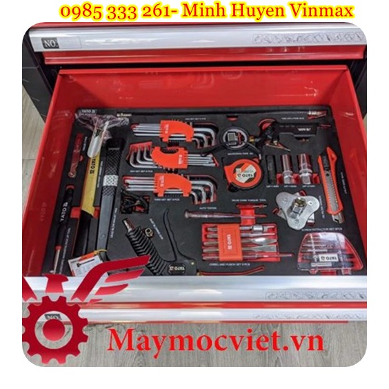 Tủ đồ nghề dùng đào tạo sửa chữa 7 ngăn 400 chi tiết YATO YT 55302