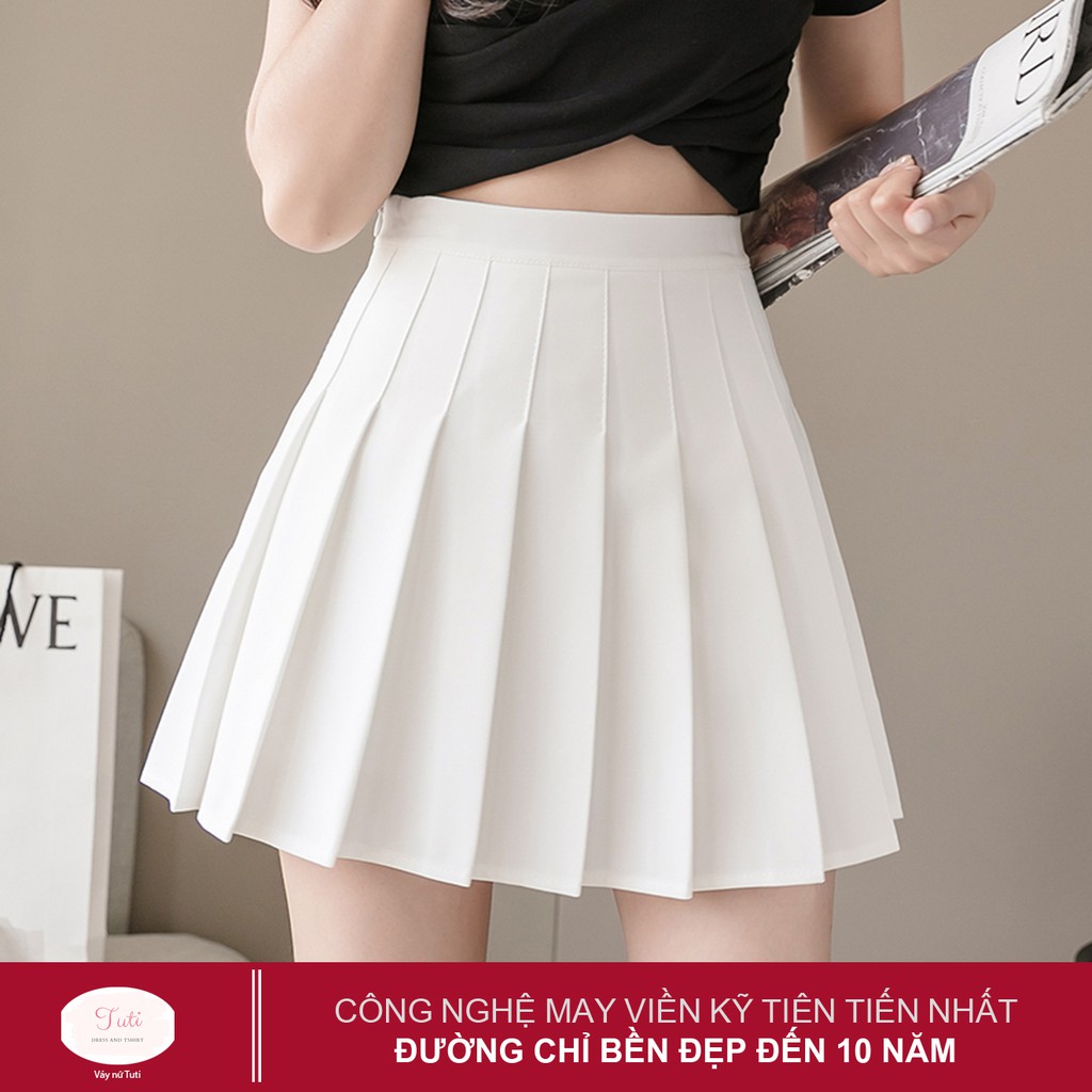 Chân váy xếp ly dáng chữ A lưng cao phong cách tennis xòe váy ngắn thời trang phong cách ulzzang | BigBuy360 - bigbuy360.vn