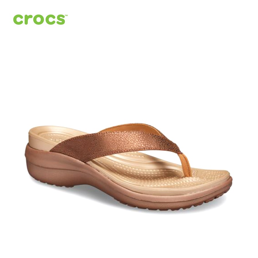 Dép xỏ ngón đế xuồng nữ CROCS Capri 205782-860