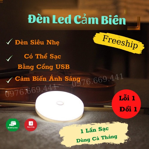 Đèn Cảm Biến Đèn Cảm Ứng Chuyển Động Dán Tường Cảm Biến Thông Minh Gắn Tủ Quần Áo Hành Lang