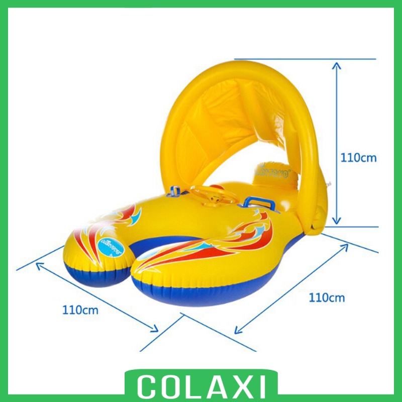 [COLAXI]Baby Kids Swimming Ring Inflatable Toddler Float Trainer Swimming Pool Water